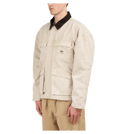Stüssy Washed Canvas Shop Jacket (Beige)