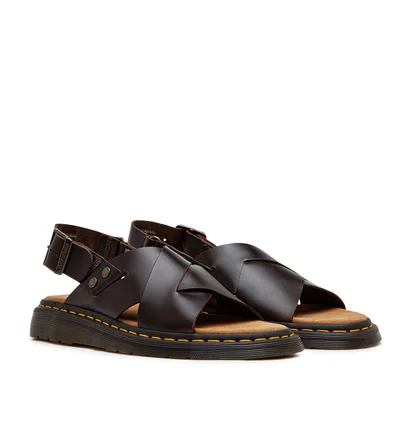 Dr. Martens Zane Brando Leather Slingback Sandals (Braun)