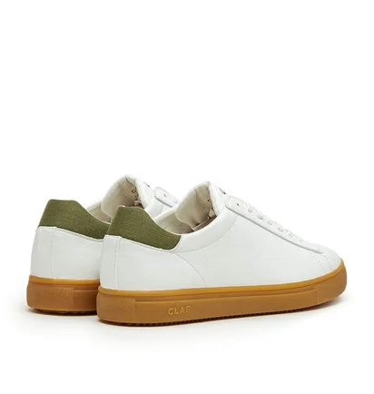Clae Bradley Vegan (Weiß / Oliv / Gum)