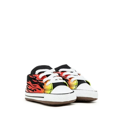 Converse Kids Archive Flames Chuck All-Star Cribster Mid (Schwarz / Weiß / Rot)