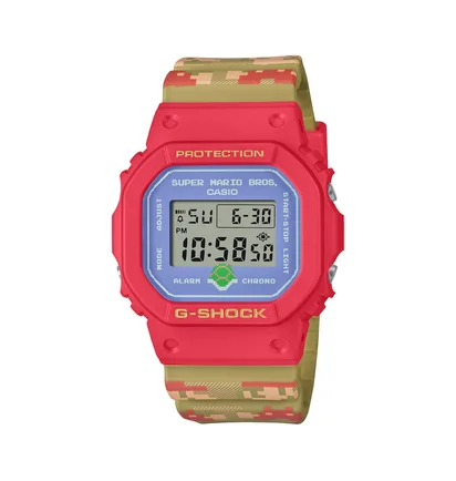 Casio x Super Mario G-Shock DW-5600SMB-4ER (Rot / Multi)