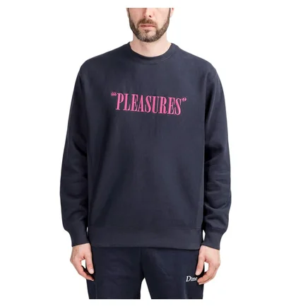 Pleasures Balance Embroidered Premium Crewneck (Navy)