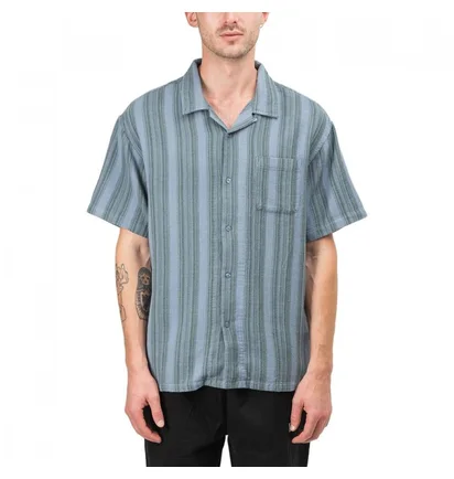 Stüssy Waffle Stripe Shirt (Blau)