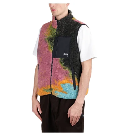 Stüssy Jacquard Dye Sherpa Vest (Multi)