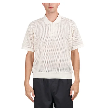 Obey Rolling Button-Up Polo (Creme)