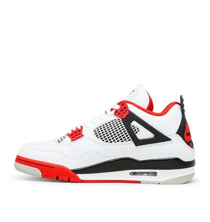 Air Jordan 4 Retro 'Fire Red' (Weiß / Rot)