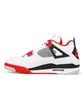 Air Jordan 4 Retro 'Fire Red' (Weiß / Rot)