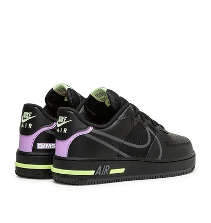 Nike Air Force 1 React (Schwarz / Neon Grün)