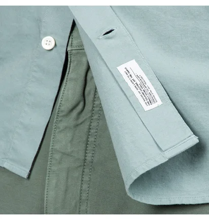 Norse Projects Hans Cotton Linen GMD Shirt (Blaugrau)