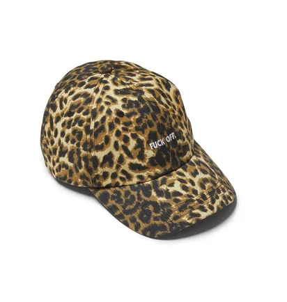 Raised by Wolves Fuck Off Dad Cap (Leopard)