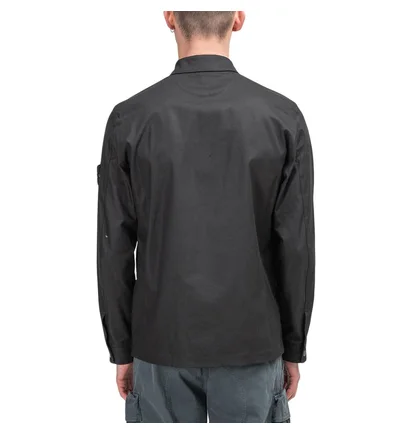 Stone Island Canvas Overshirt (Schwarz)