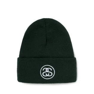Stüssy SS-Link Cuff Beanie (Dunkelgrün)