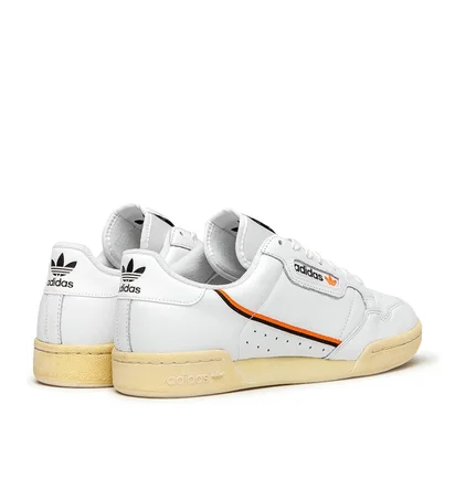 adidas Continental 80 (Weiß / Schwarz / Orange)