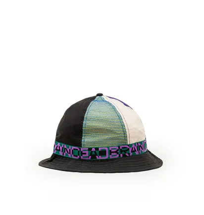 Brain Dead Nigel Colour Bell Bucket Hat (Schwarz / Multi)