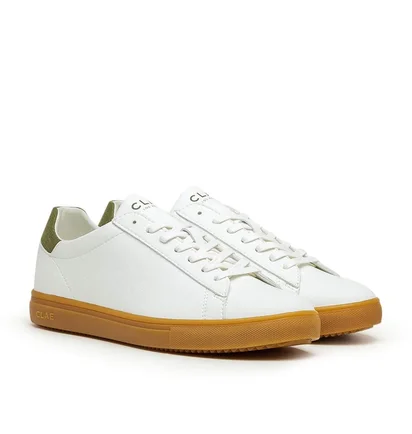 Clae Bradley Vegan (Weiß / Oliv / Gum)