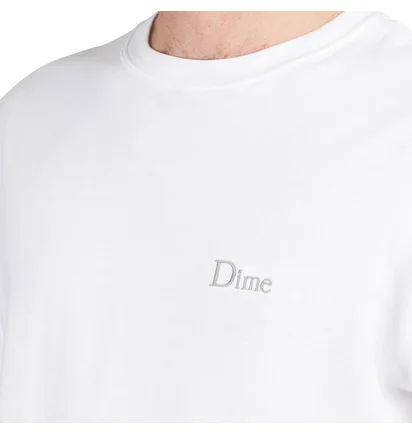 Dime Classic Small Logo T-Shirt (Weiß)