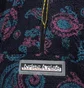 Aries Paisley Half Zip Fleece Hoodie (Schwarz)