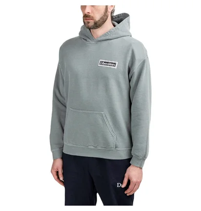 Liberaiders Patchwork Pullover Hoodie (Blaugrau)