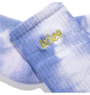 Aries Tie DYE Socks (Lila / Weiß)