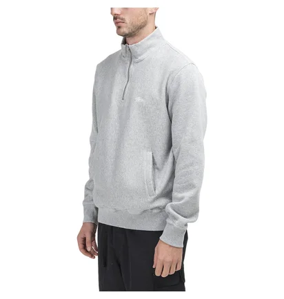 Stüssy Stock Fleece Mock (Grau)