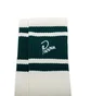 by Parra Signature Striped Crew Socks (Weiss / Grün)