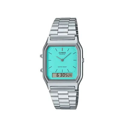 Casio AQ-230A-2A2MQYES (Silber / Türkis)