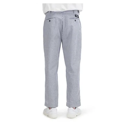 Chrystie NYC Stripe Seersucker Pants (Navy / Weiß)