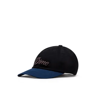 Dime Cursive Low Pro Cap (Schwarz / Blau)