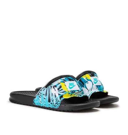 Nike Benassi JDI 'Fanny Pack' (Schwarz / Türkis)