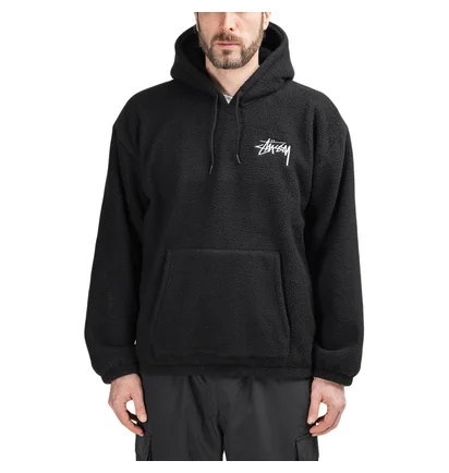 Stüssy Bronson Polar Fleece Hoodie (Schwarz)