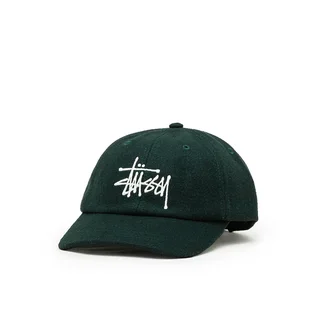 Stüssy Fuzzy Wool Big Stock Low Pro Cap (Grün)