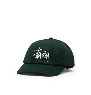 Stüssy Fuzzy Wool Big Stock Low Pro Cap (Grün)