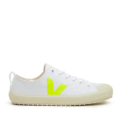 Veja Nova Canvas White Jaune Fluo (White / Yellow)