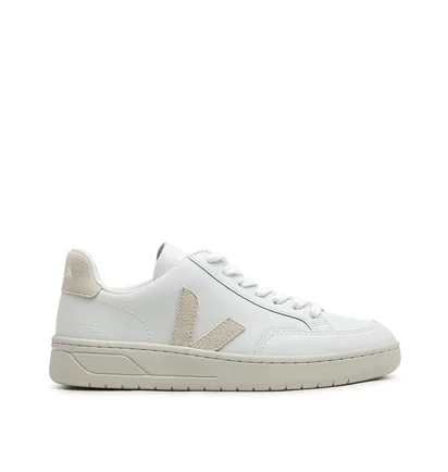 Veja WMNS V-12 Leather (Weiß / Beige)
