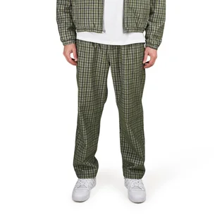 Obey Fubar Pleated Plaid Cord Pant (Grün / Grau)