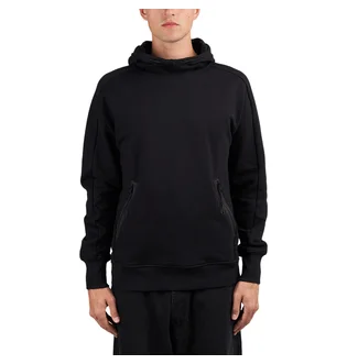 C.P. Company Diagonal Raised Fleece Goggle Hooded Sweatshirt (Schwarz)