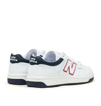 New Balance BB480 LWG (Weiß / Navy / Rot)