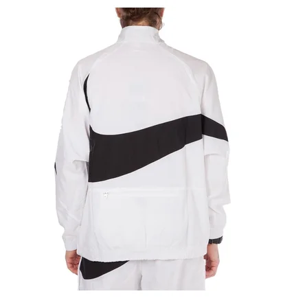 Nike NSW Swoosh Woven Halfzip Jacket (Weiß / Schwarz)