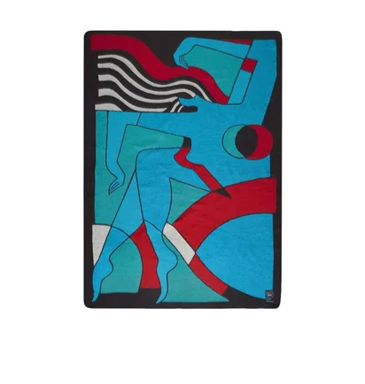 Parra Trapped Wool Blanket (Multi)