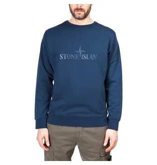 Stone Island Double Front Crewneck (Navy)