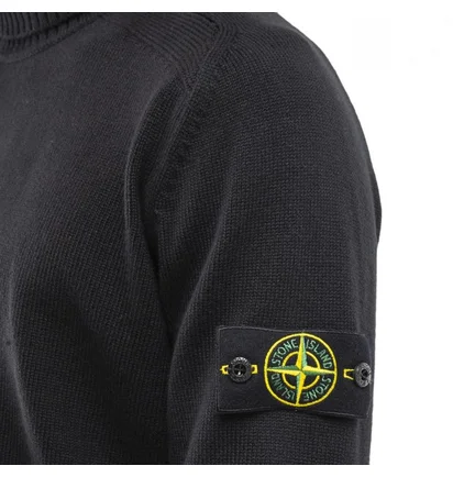 Stone Island Turtleneck Pullover (Schwarz)