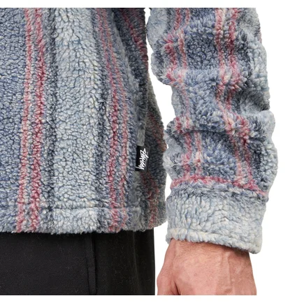 Stüssy Stripe Sherpa Shirt (Blau)