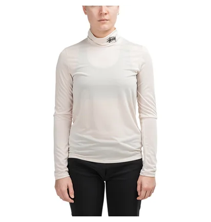 Stüssy WMNS Monty Tissue Mock Neck (Weiß)