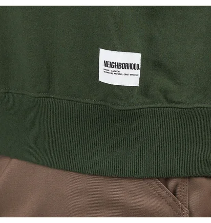 Neighborhood College Sweatshirt (Grün / Weiß)