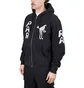 by Parra Zipped Pigeon Zip Hooded Sweatshirt (Schwarz)