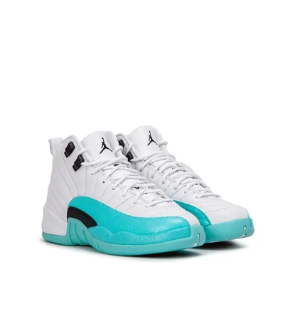 Air Jordan 12 Retro GS (Weiß / Türkis)