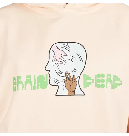 Brain Dead Handheld Hoodie (Creme)