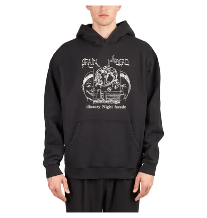 Brain Dead Night Facade Hoodie (Schwarz)