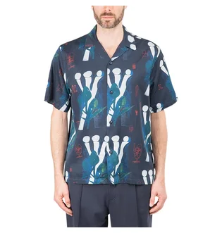 Carhartt WIP Tom Król Flowers Shirt (Blau)