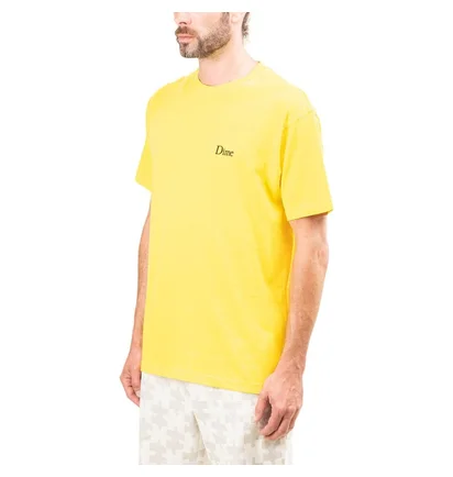 Dime Classic Small Logo T-Shirt (Gelb)